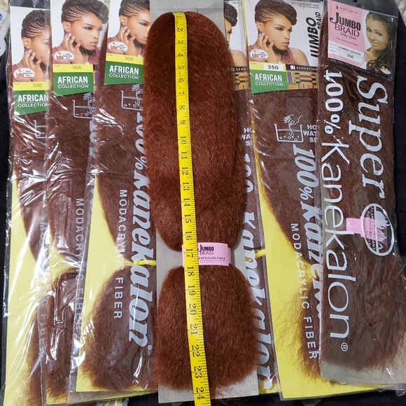 Harlem 125 & Sensations Hair 7 Packs Color 35 Dark Auburn Afro